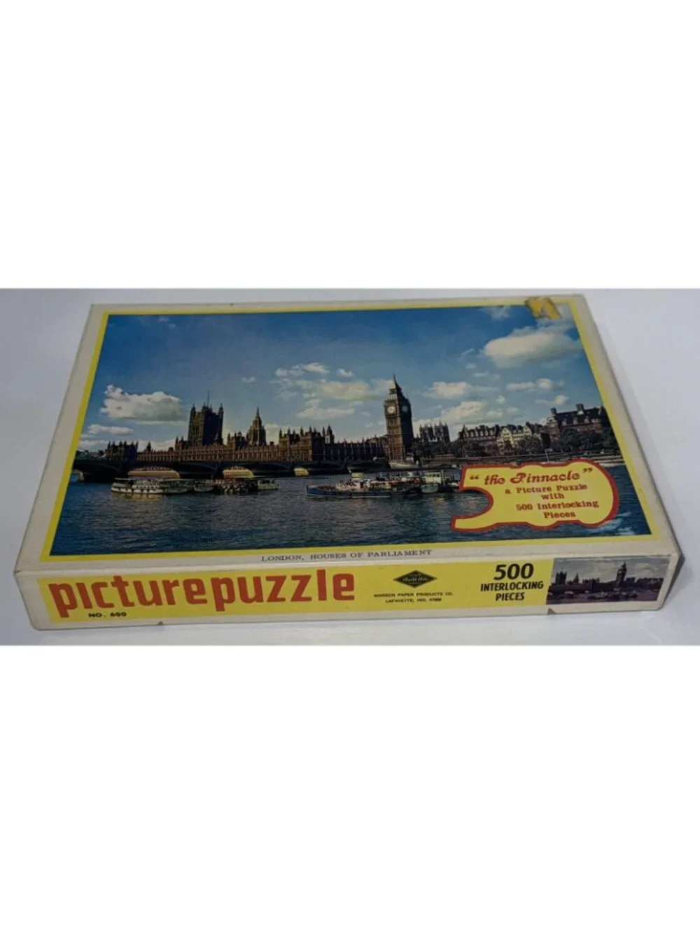 Vintage Picture Puzzle London Houses Of Parliament The Pinnacle 500 Pieces